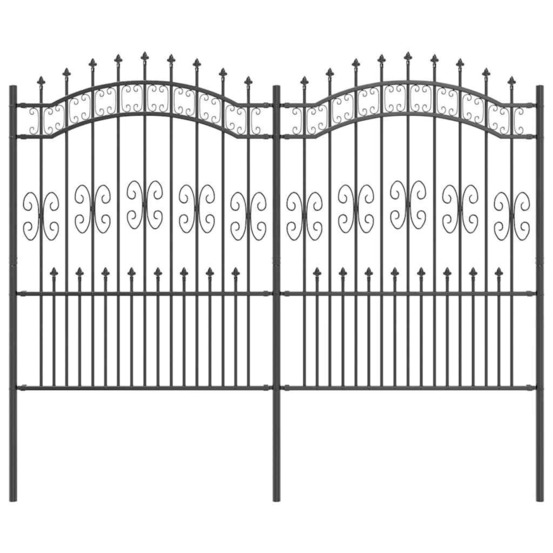 Clôture de jardin kampen gris