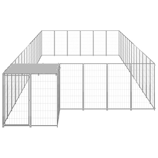 Chenil argenté 26,62 m² acier
