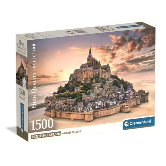 Clementoni - compact 1500 pieces - le mont saint-michel