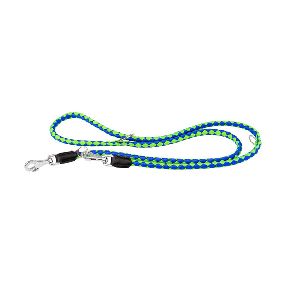 Laisse de dressage pour chiens en nylon twist matic ga12/200, mousqueton magnétique automatique