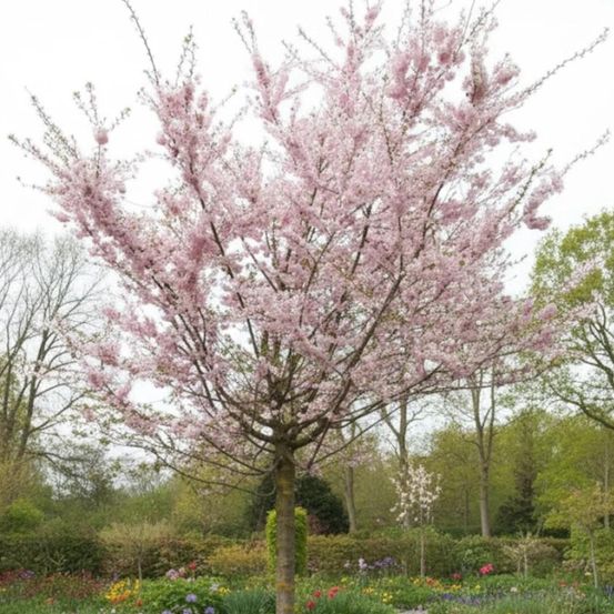 Cerisier du japon autumnalis rosea, cerisier à fleurs pot de 30l - tige 10/12