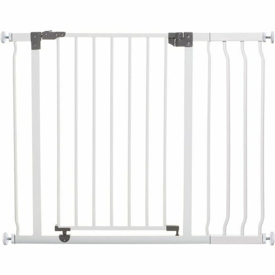 Barrière de sécurité et extension 18 cm 1 barrière + 1 extension - 93-99 cm - blanc