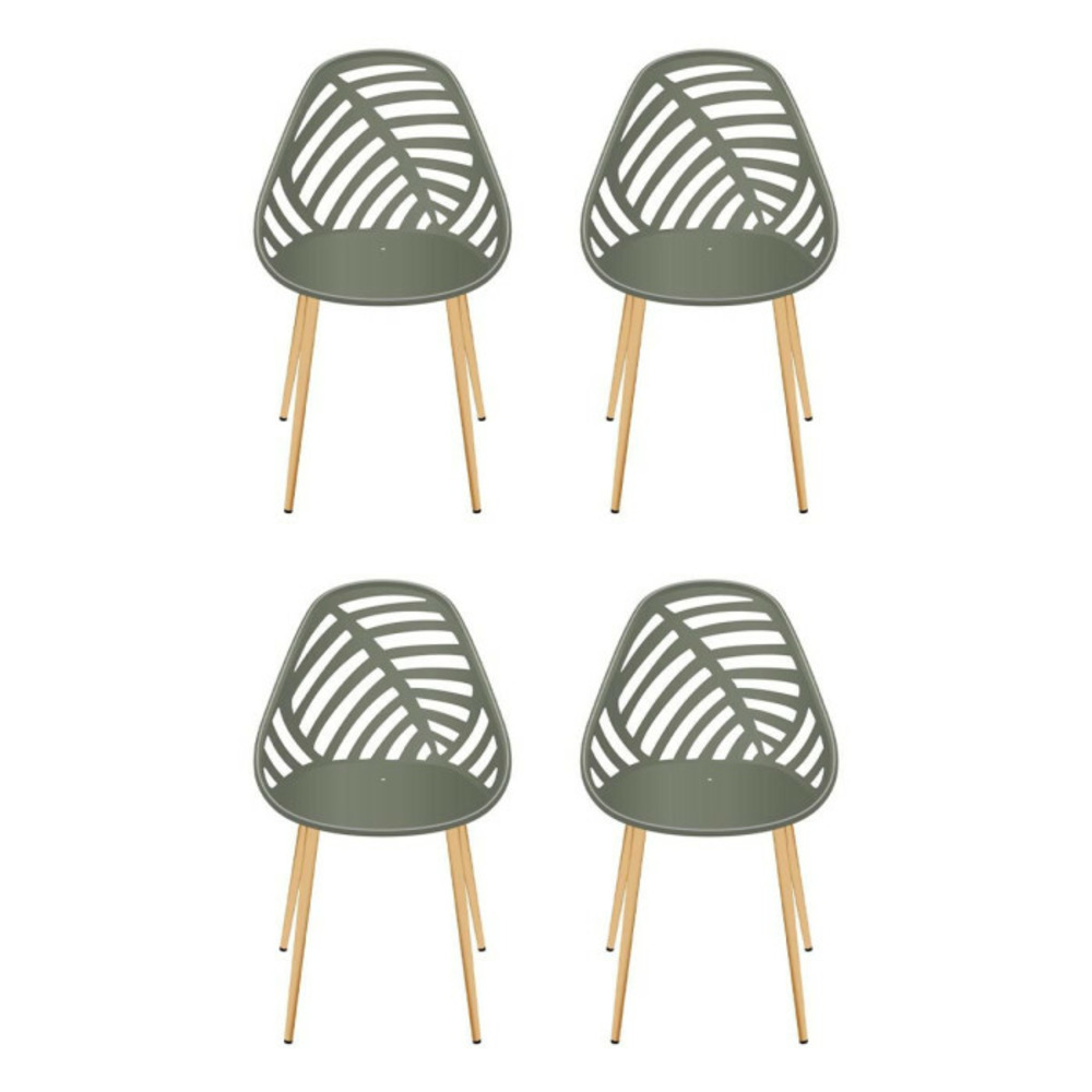 Lot de 4 chaises de jardin 