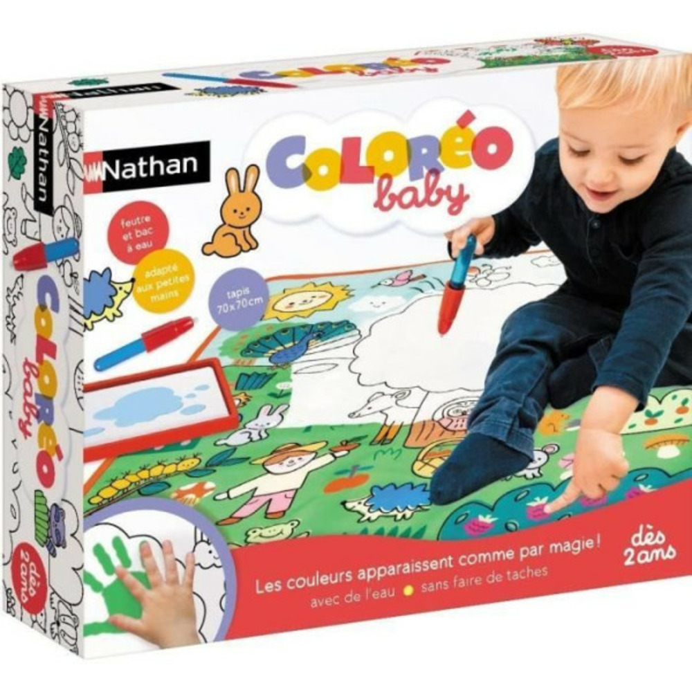 Activité créative - - coloréo baby - colorier avec de l'eau, tapis et feutre adaptés