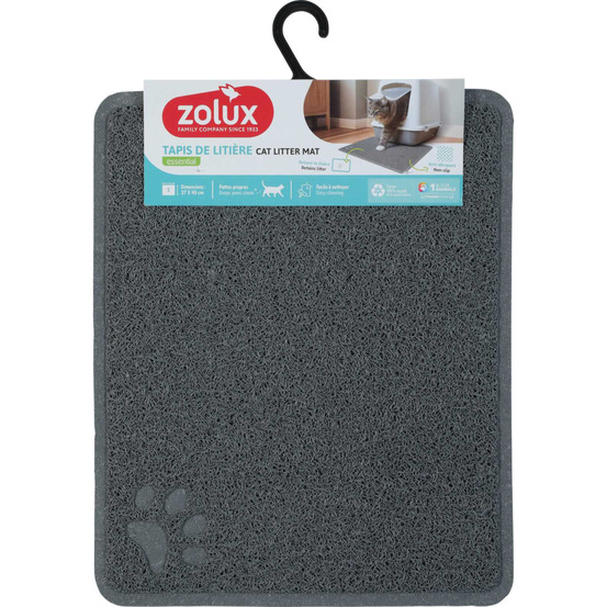 Tapis gris pour maison de toilette s - 37 x 45 cm