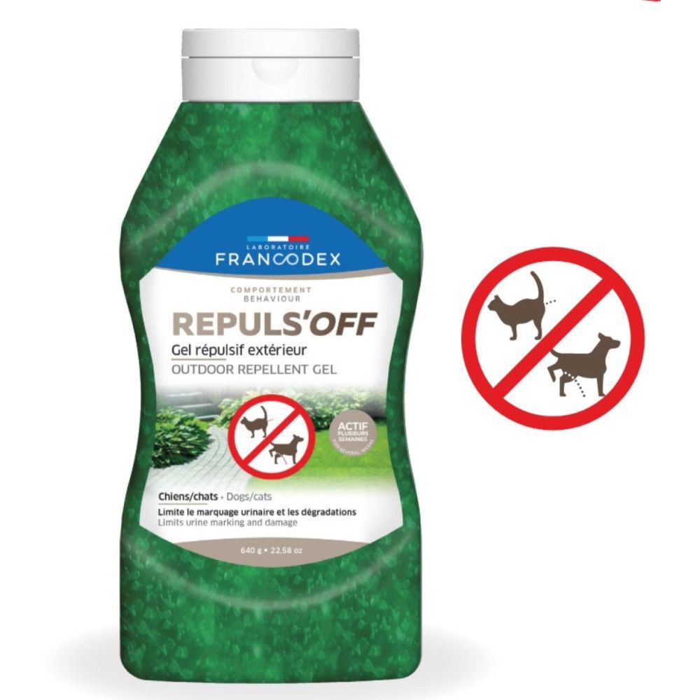 Gel répulsif extérieur répuls'off 640 g chat et chien | Truffaut