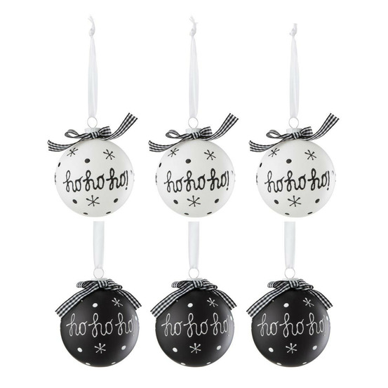 Lot de 6 boules de noël