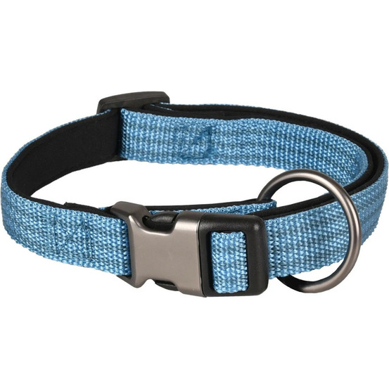 Collier jannu bleu réglable de 45 à 65 cm 25 mm taille xl pour chien
