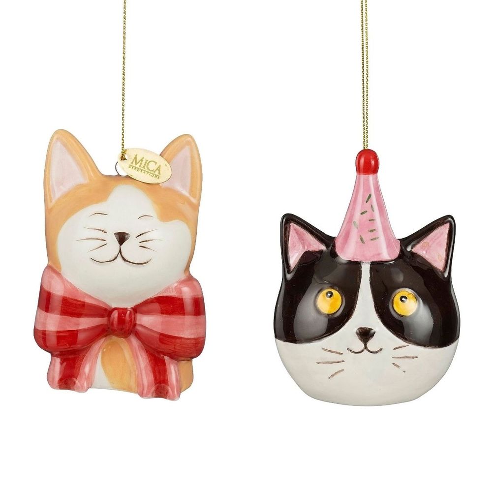 Babe de noël memike249/00233 set de 2 h9x4cm - multicolores
