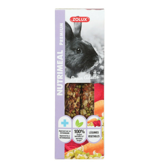 Friandises 2 sticks premium légumes pour lapin adulte , pour lapin