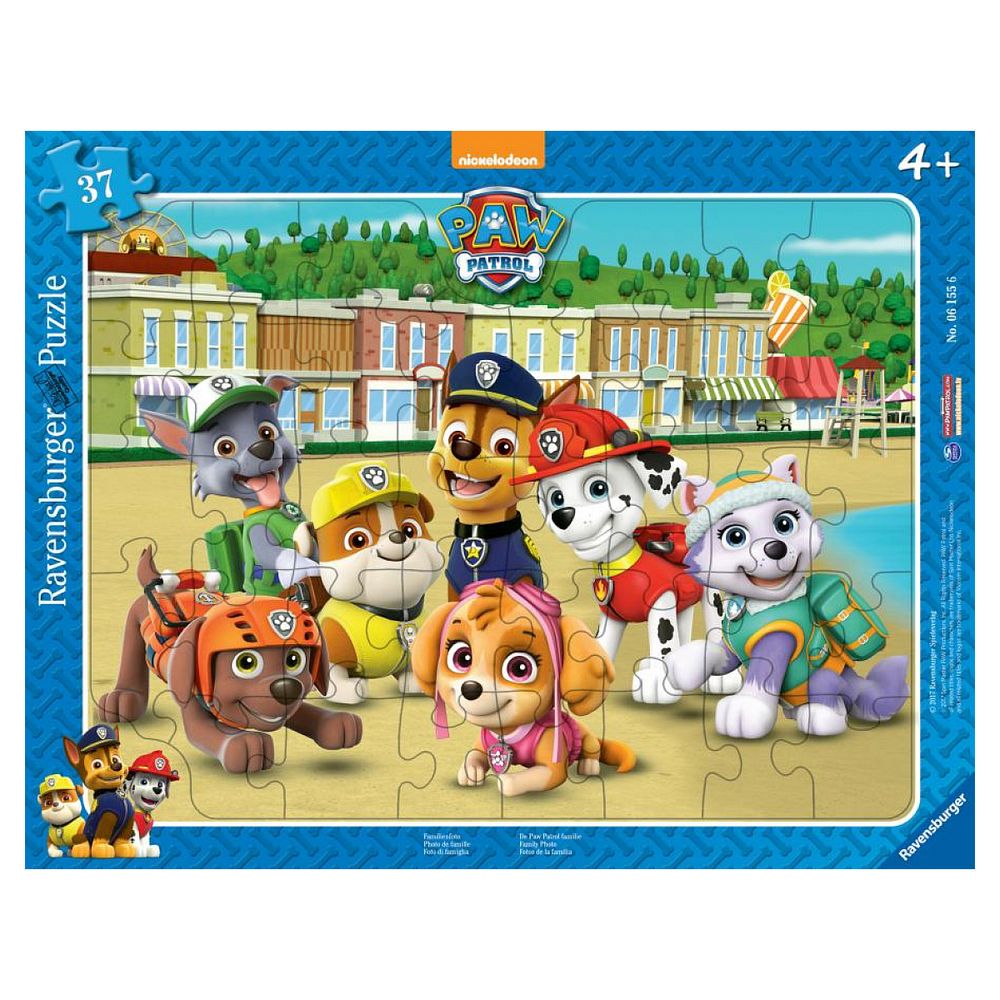 Puzzle cadre 30-48 pieces pat'patrouille photo de famille
