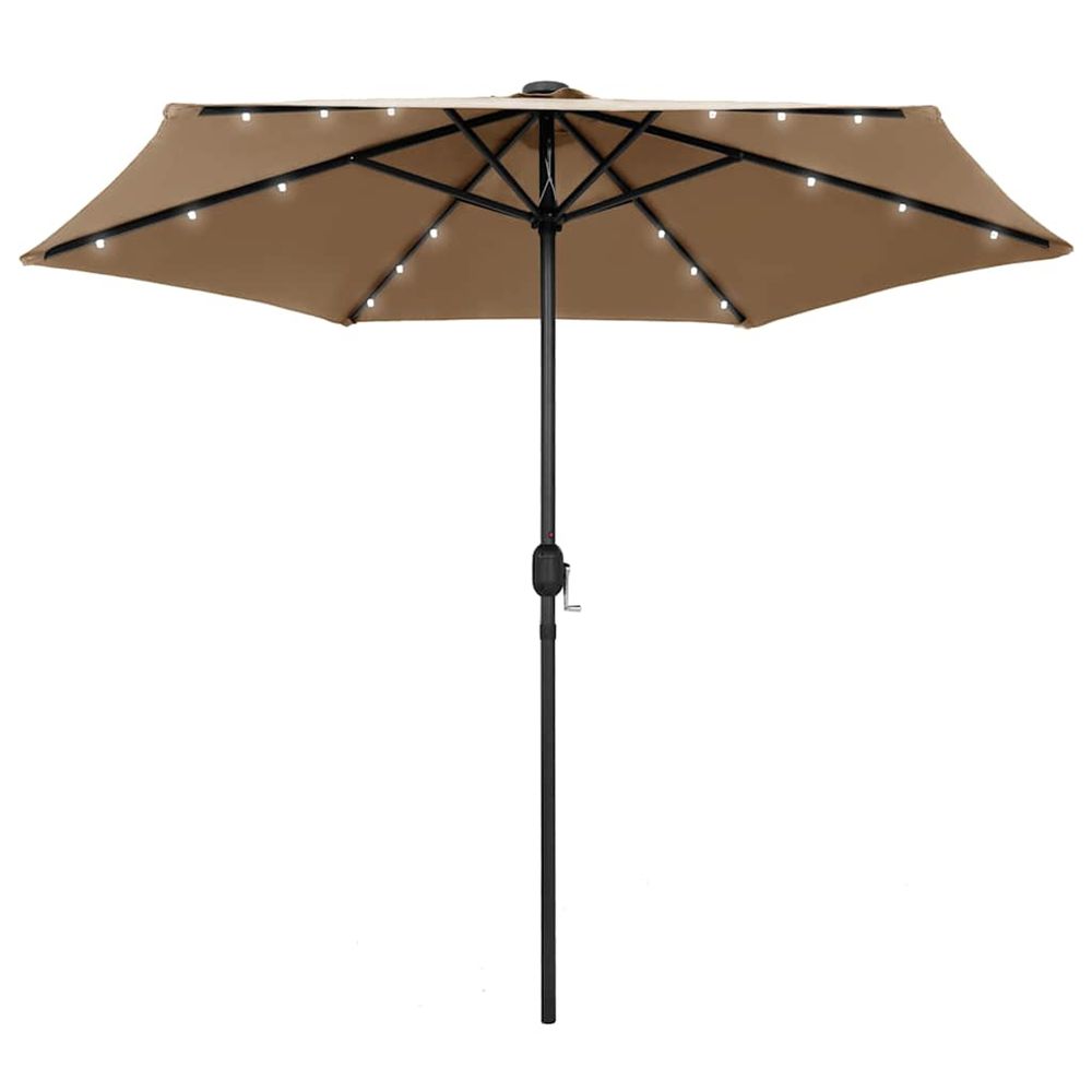 Parasol avec LED et mÃ¢t en aluminium