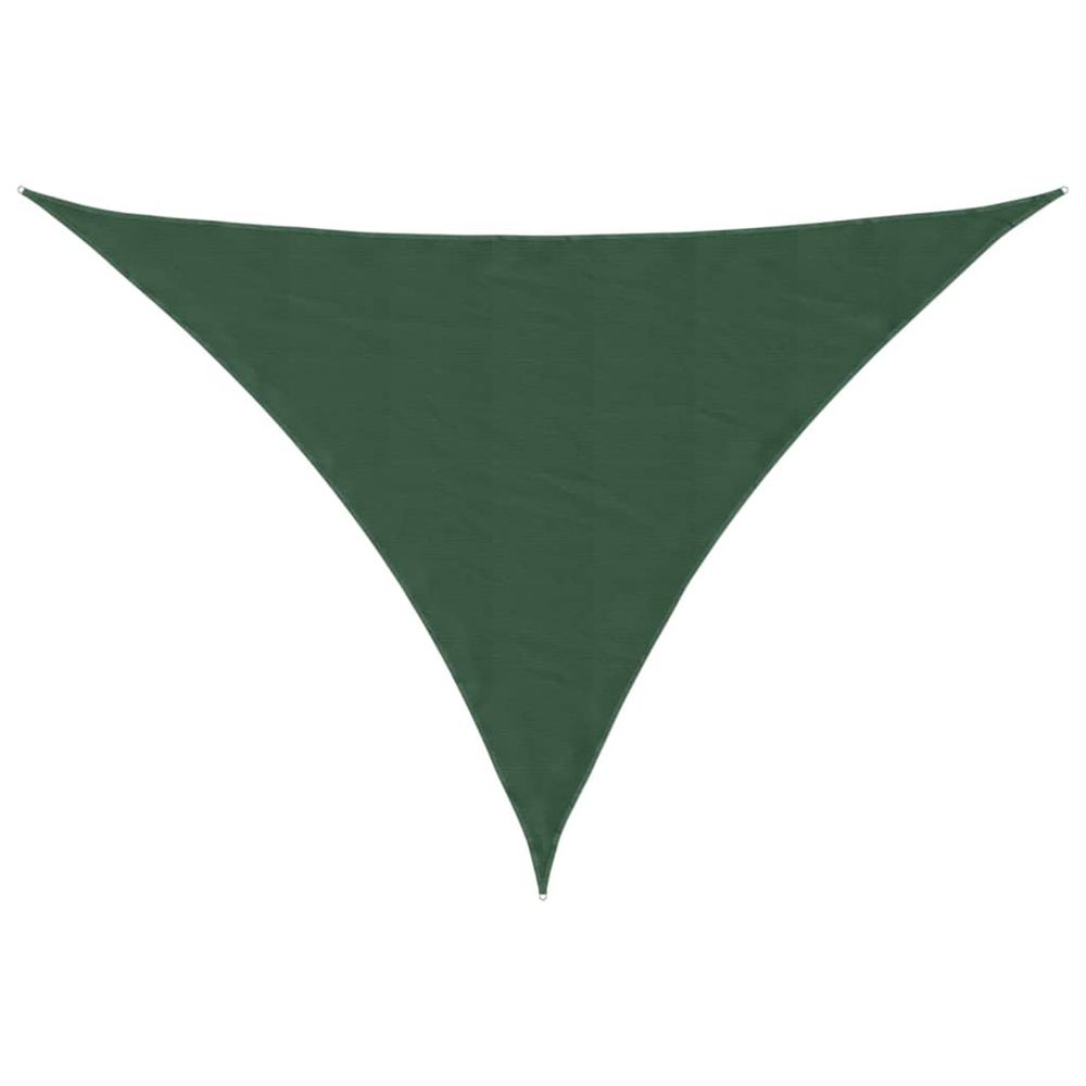 Voile parasol tissu oxford triangulaire 4x5x5 m vert foncé