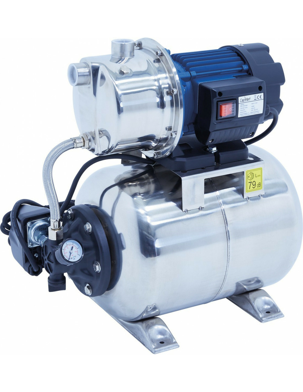 Groupe surpression inox 24l pression constante, longue durée - capvert