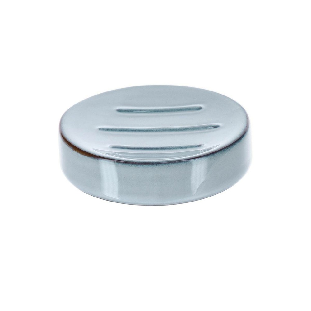 Porte savon gres laque - bleu