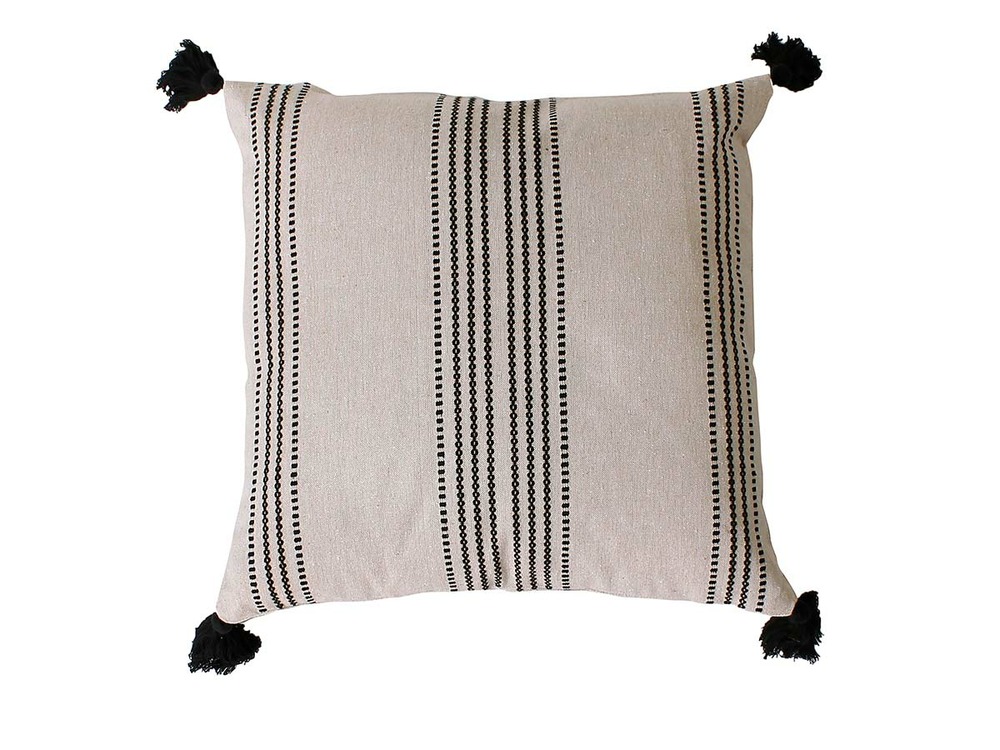 Coussin linéa écru 40 x 40 cm