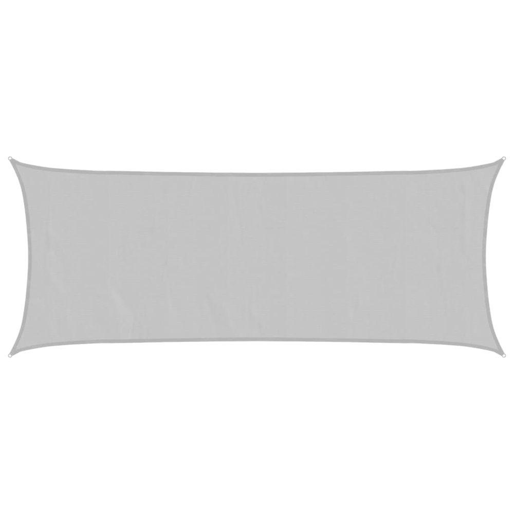 Voile d'ombrage gris clair 5x2 m 100% polyester oxford