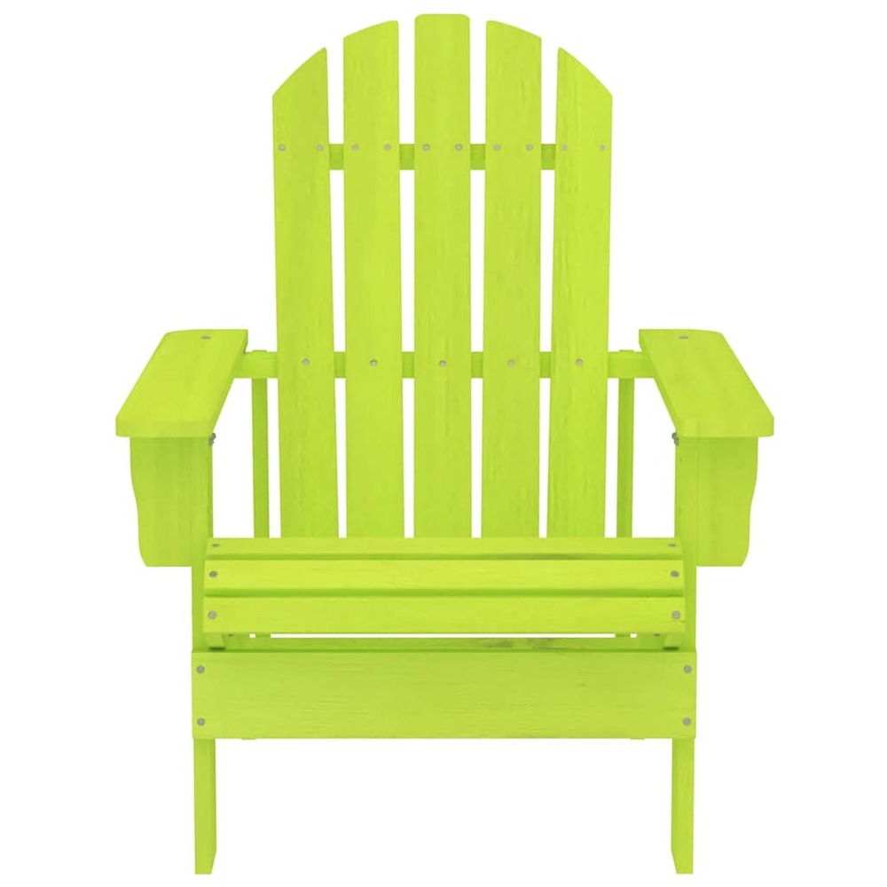 Chaise de jardin adirondack bois de sapin massif vert
