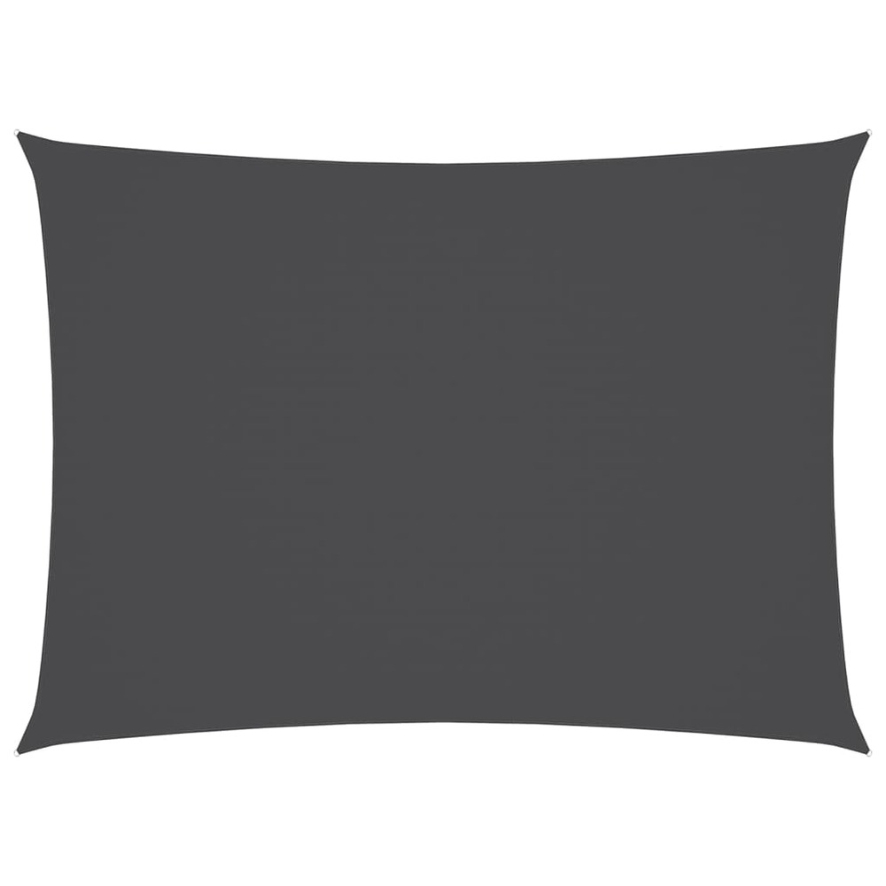 Voile de parasol tissu oxford rectangulaire 3x4,5 m anthracite