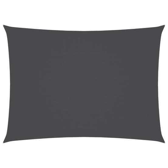 Voile de parasol tissu oxford rectangulaire 3x4,5 m anthracite