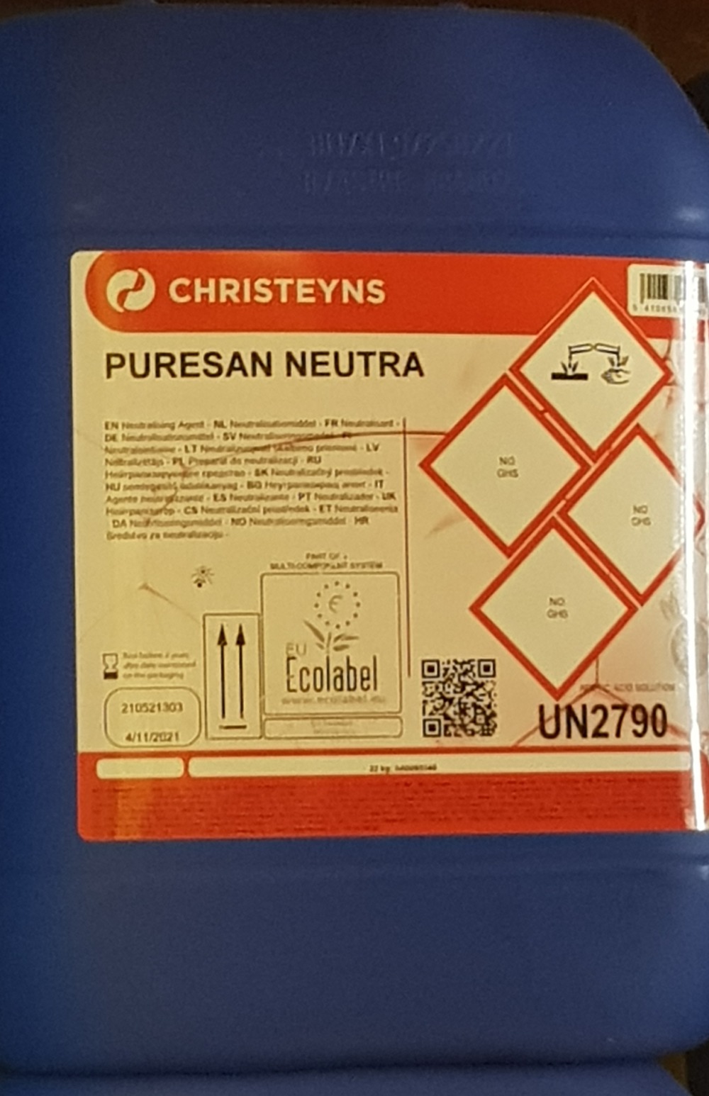 Ouresan neutra 22kg le bidon - christeyns