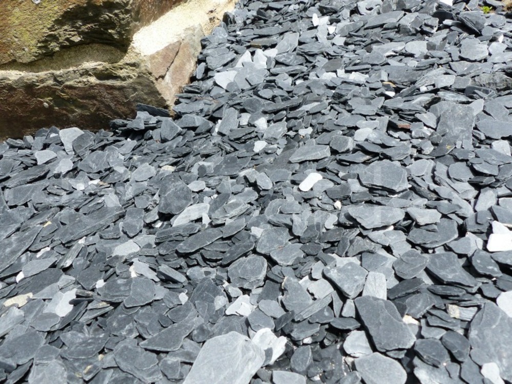 Paillage ardoise noir 10-40 - vrac big bag - 1000 kg