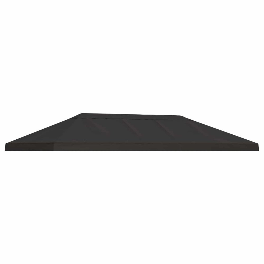 Housse de canopée de gazebo 6 x 3 m anthracite polyester 190