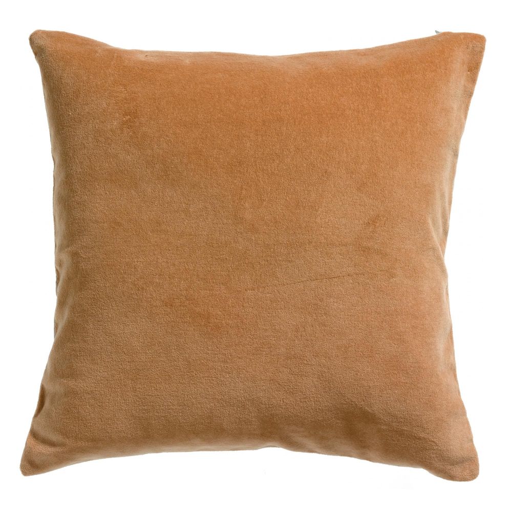 Coussin uni elise ocre 45 x 45 cm