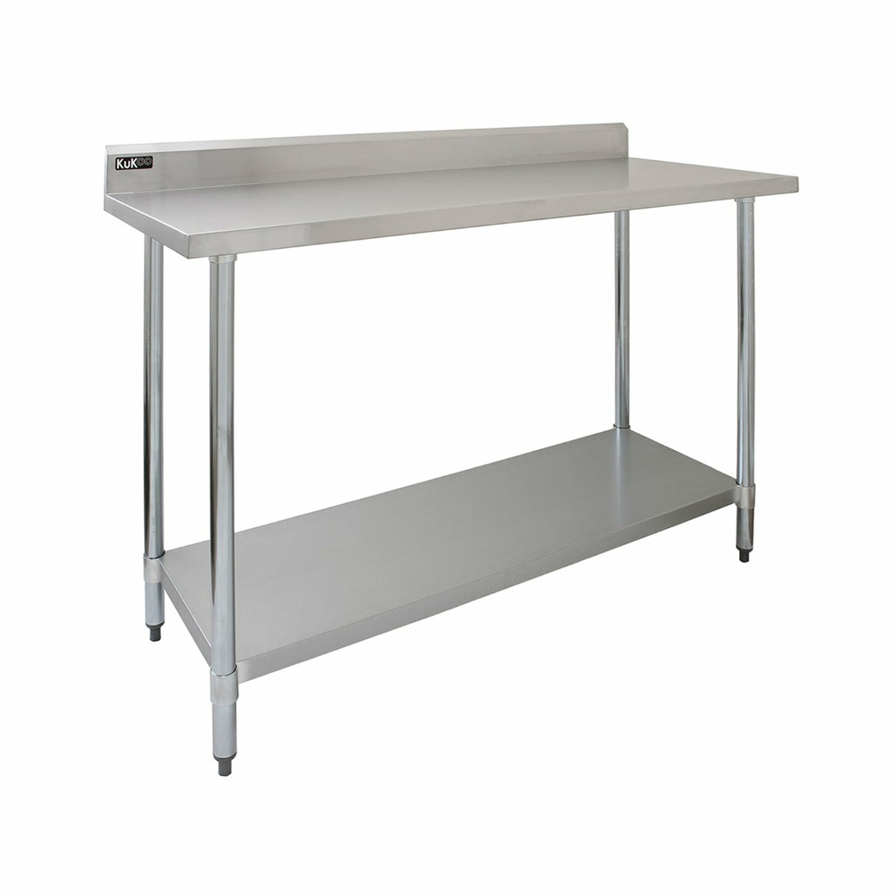 Table de travail pour cuisine en inox - 120 cm