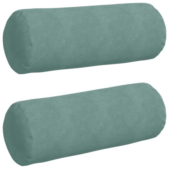Coussins d'accent 2 pcs vert mer ø 25 x 70 cm