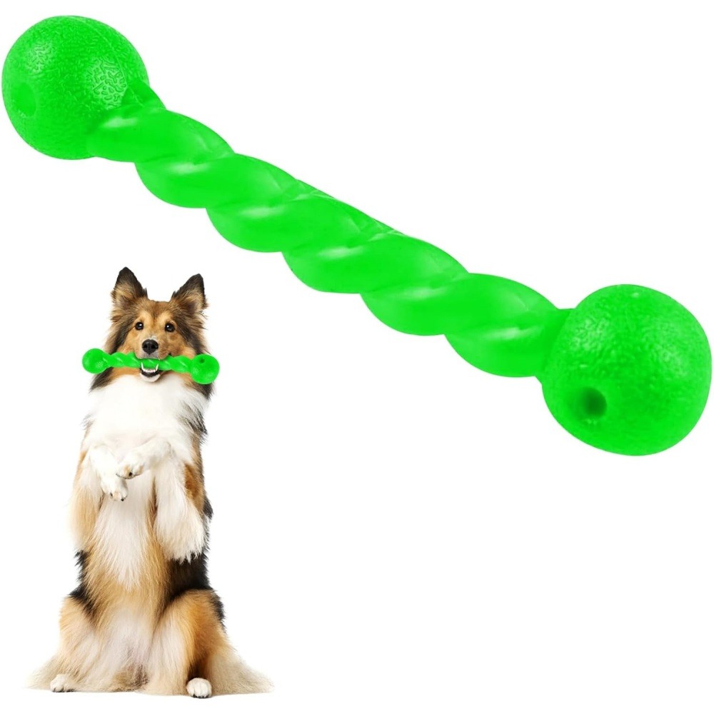 Jouets à mâcher pour chiens- forme d'os -grand verthygiène dentaire