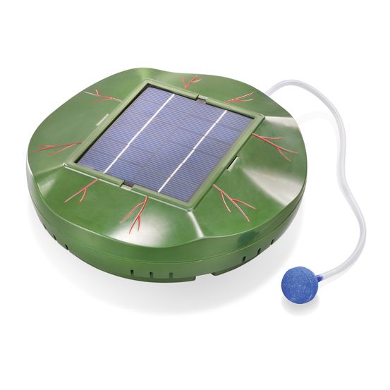 Aérateur de bassin solaire flottant esotec floating air 2 sorties pompe à air 101875