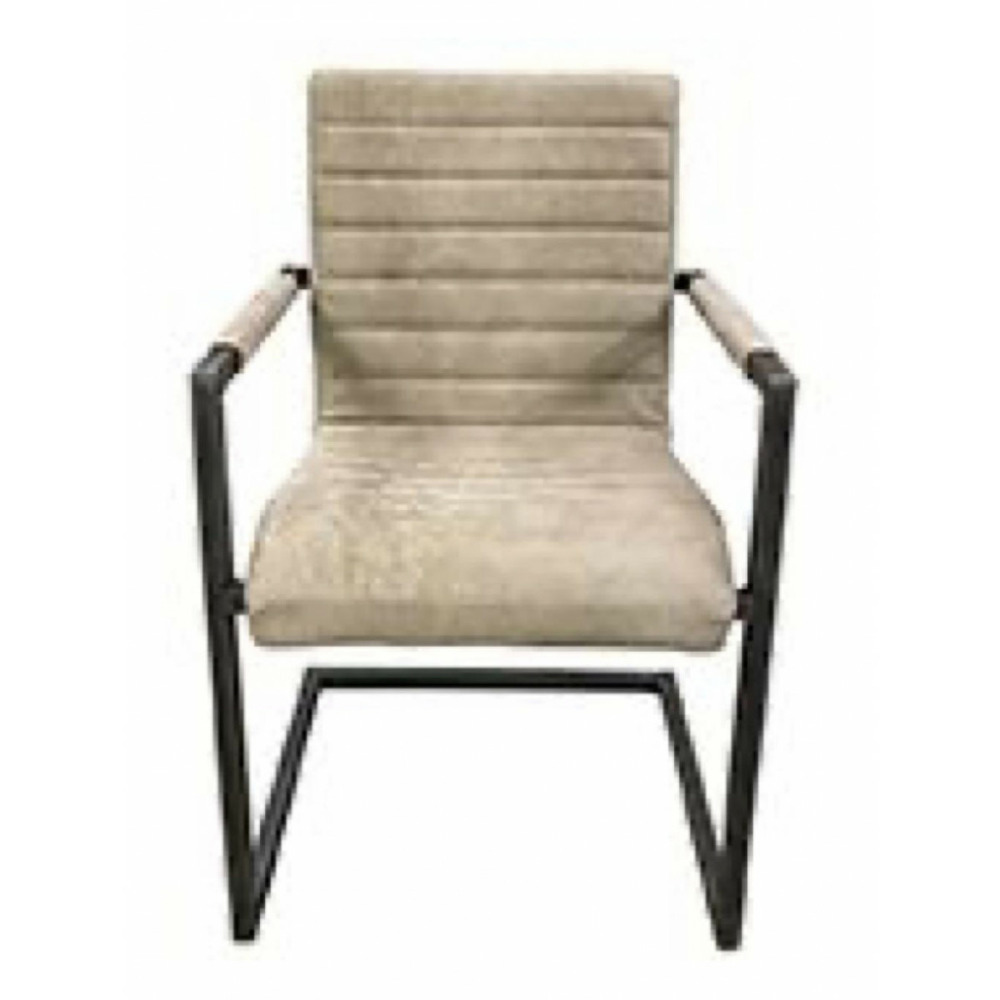 Fauteuil matteo en cuir cuir marron - les étoffes interior's