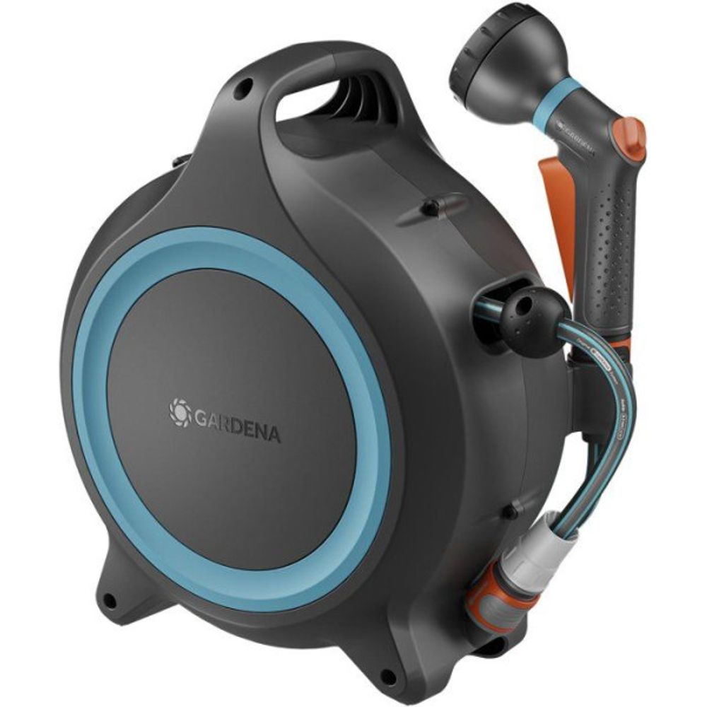 Dévidoir automatique portable - - movematic - tuyau de 12,5 m ø 8,5 mm + tuyau de raccordement de 1,5 m + pistolet-arr