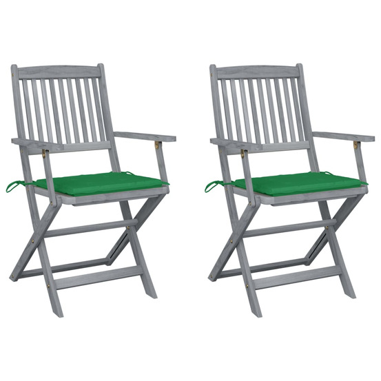 Chaises pliables d'extérieur 2 pcs