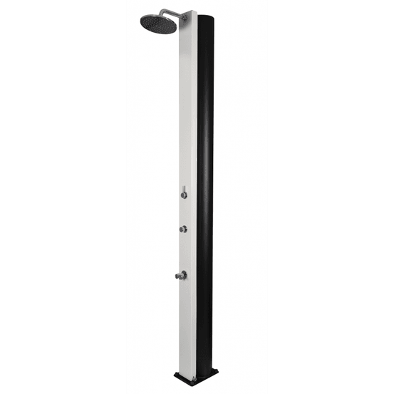 Douche de piscine solaire pulsate 40l avec rince pieds-blanc-blanc-17.5 --