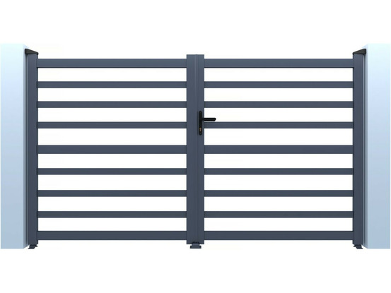 Portail aluminium ajouré