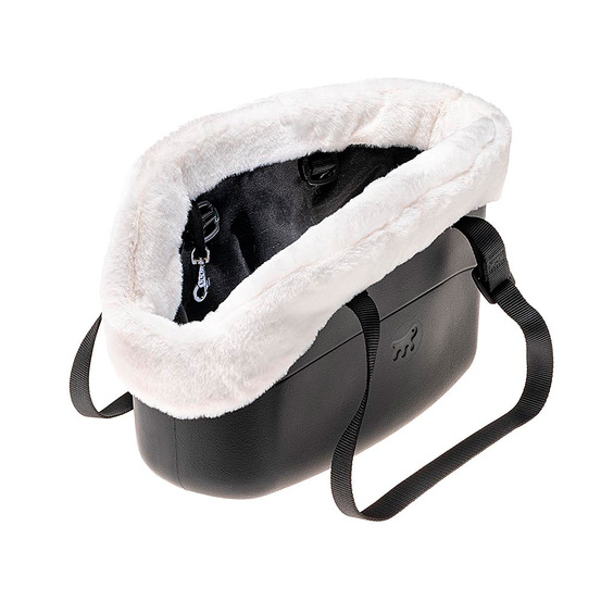 Ferplast sac de transport pour chiens with me winter, eva, caoutchouc souple plastifié, avec housse en fourrure écologique,