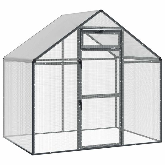 Cage pour oiseaux anthracite 181,5 x 112,5 x 173,5 cm
