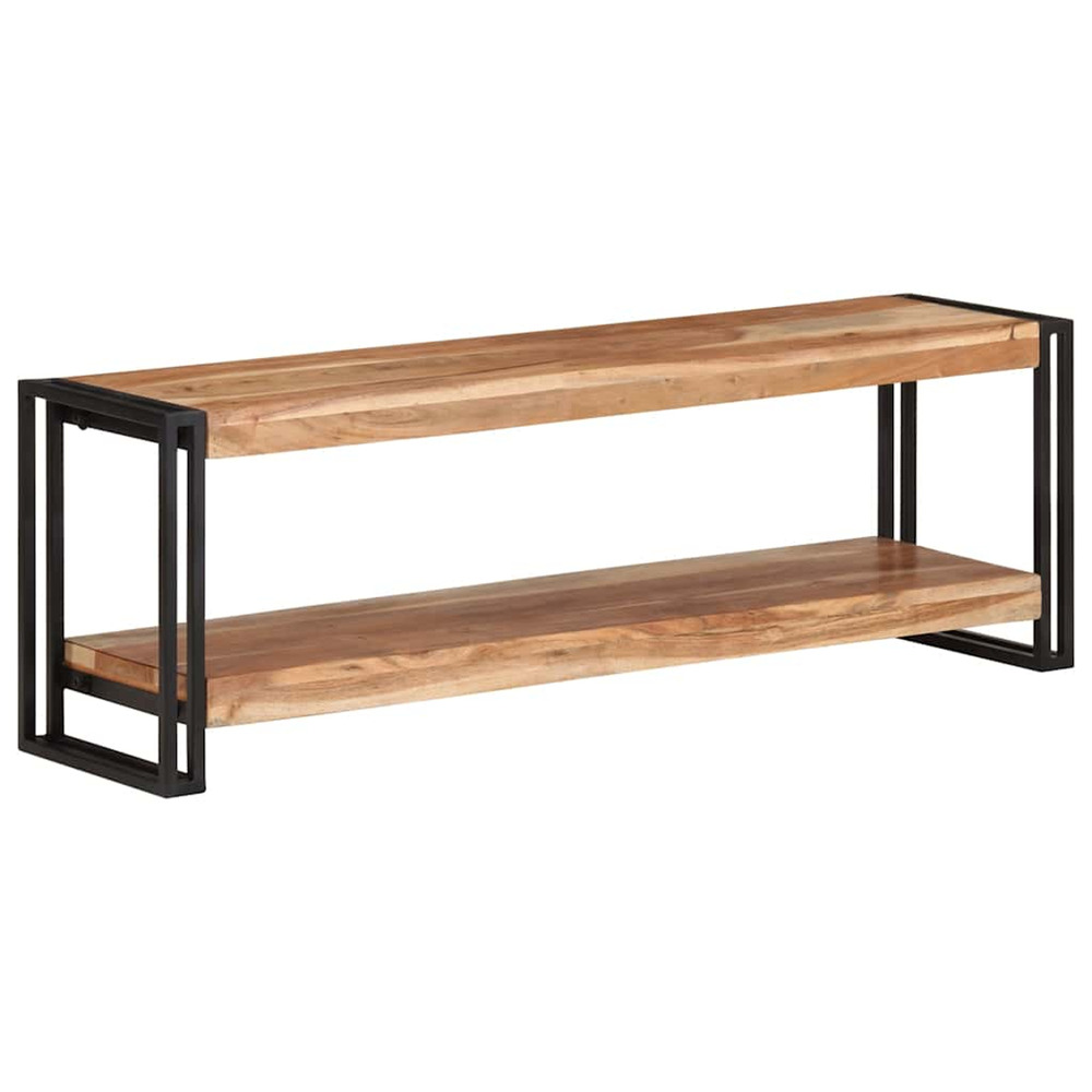 Meuble tv 120x30x40 cm bois d'acacia massif