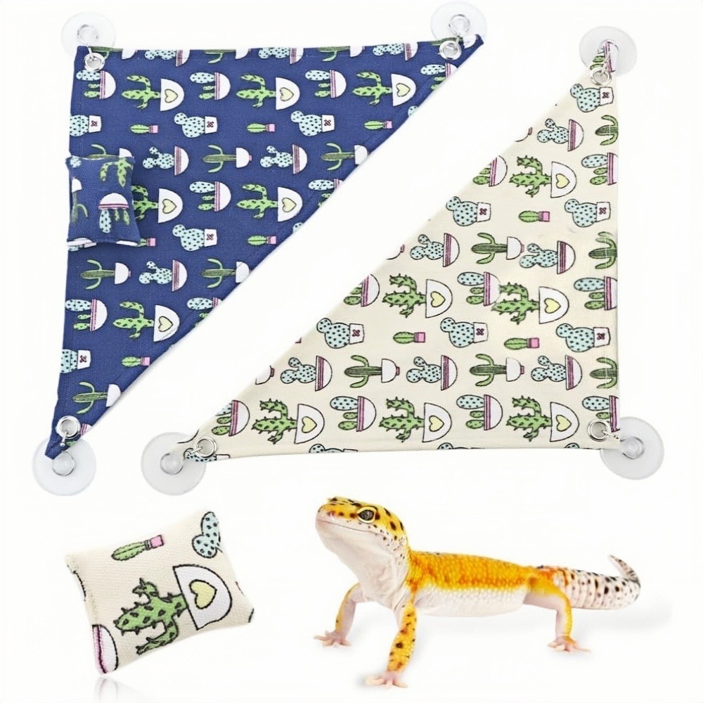 Hamac - motif dragon barbu, avec crochets pour oreiller et ventouse