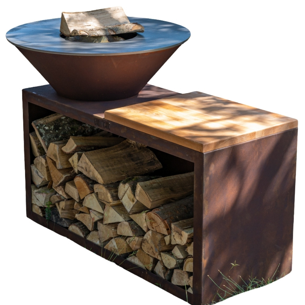 Brasero traditionnel corten 83 simple cuve