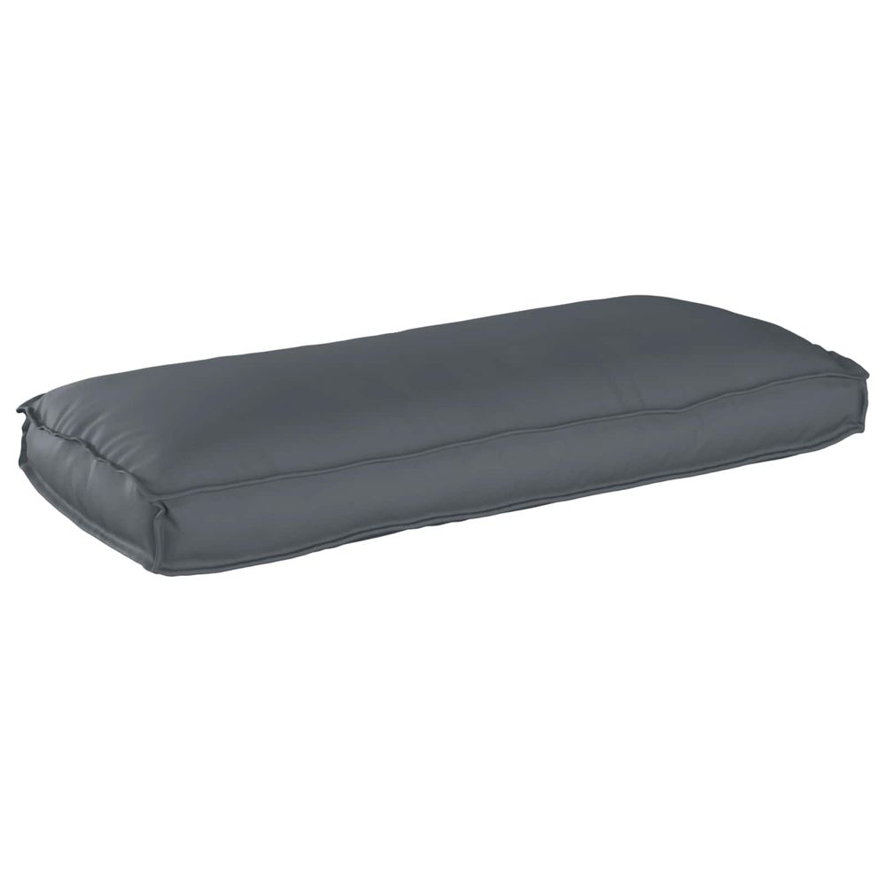 Coussin tissu oxford anthracite 120 x 50 x 12 cm