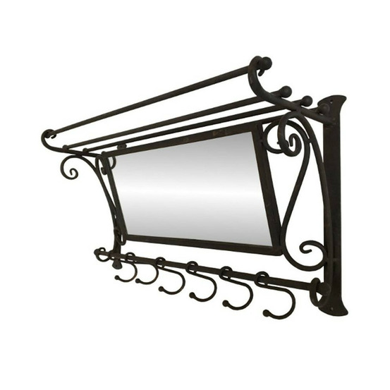 Miroir mural en métal marron 59 x 30 x 21 cm