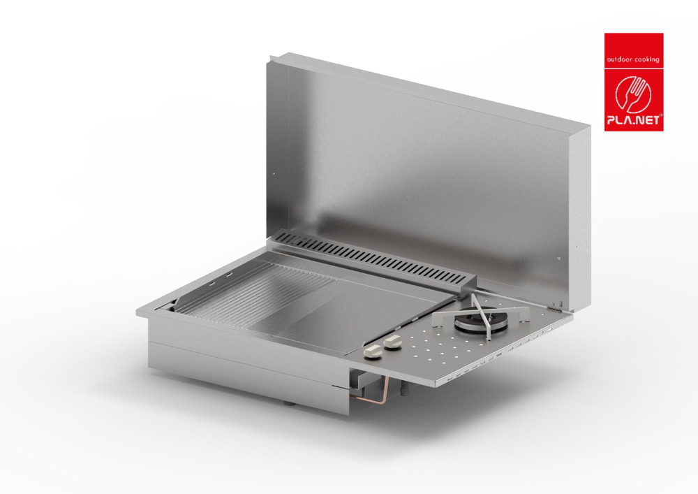 Oasi 80 lisse rainurée - feu dual