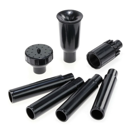 Jeu d'accessoires jet d'eau 7 pièces pour pompe type siena, watersplash 1350, ro