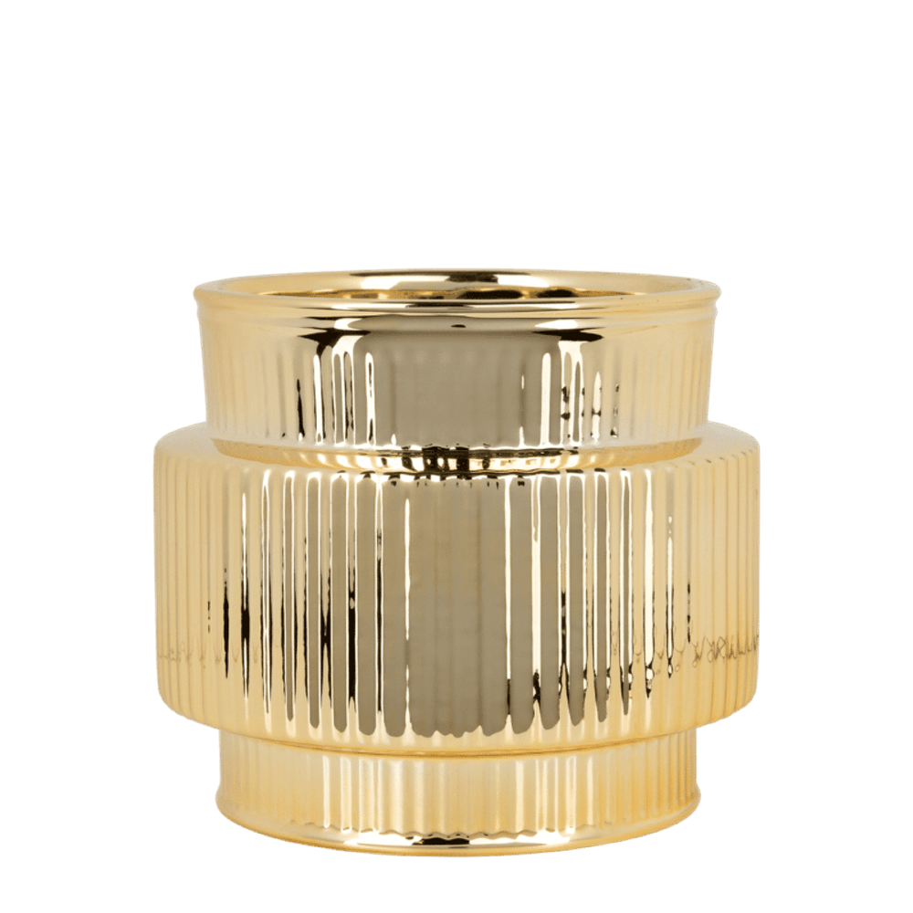 Cache-pot allure shiny doré - ø9 cm x h11,5 cm