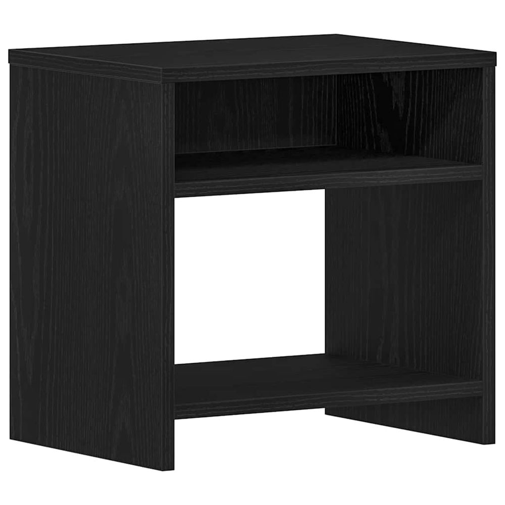 Table de chevet chêne noir 40x30x40 cm bois d'ingénierie