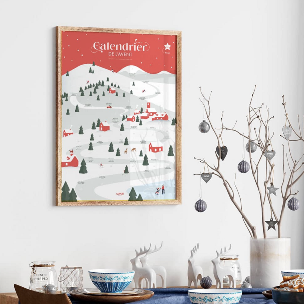 Calendrier de l'avent à gratter - famille