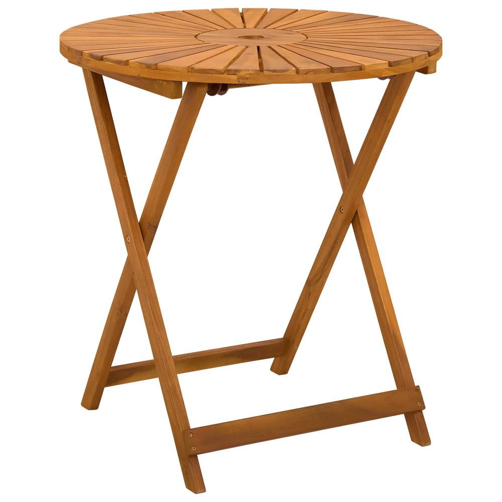 Table de jardin pliante naturel ø70 x 75 cm